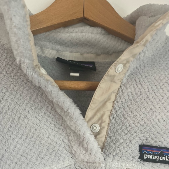 Patagonia Girls XL 14 Re-Tool Snap-T Gray Fleece Fleece Pullover Jacket - Picture 4 of 8